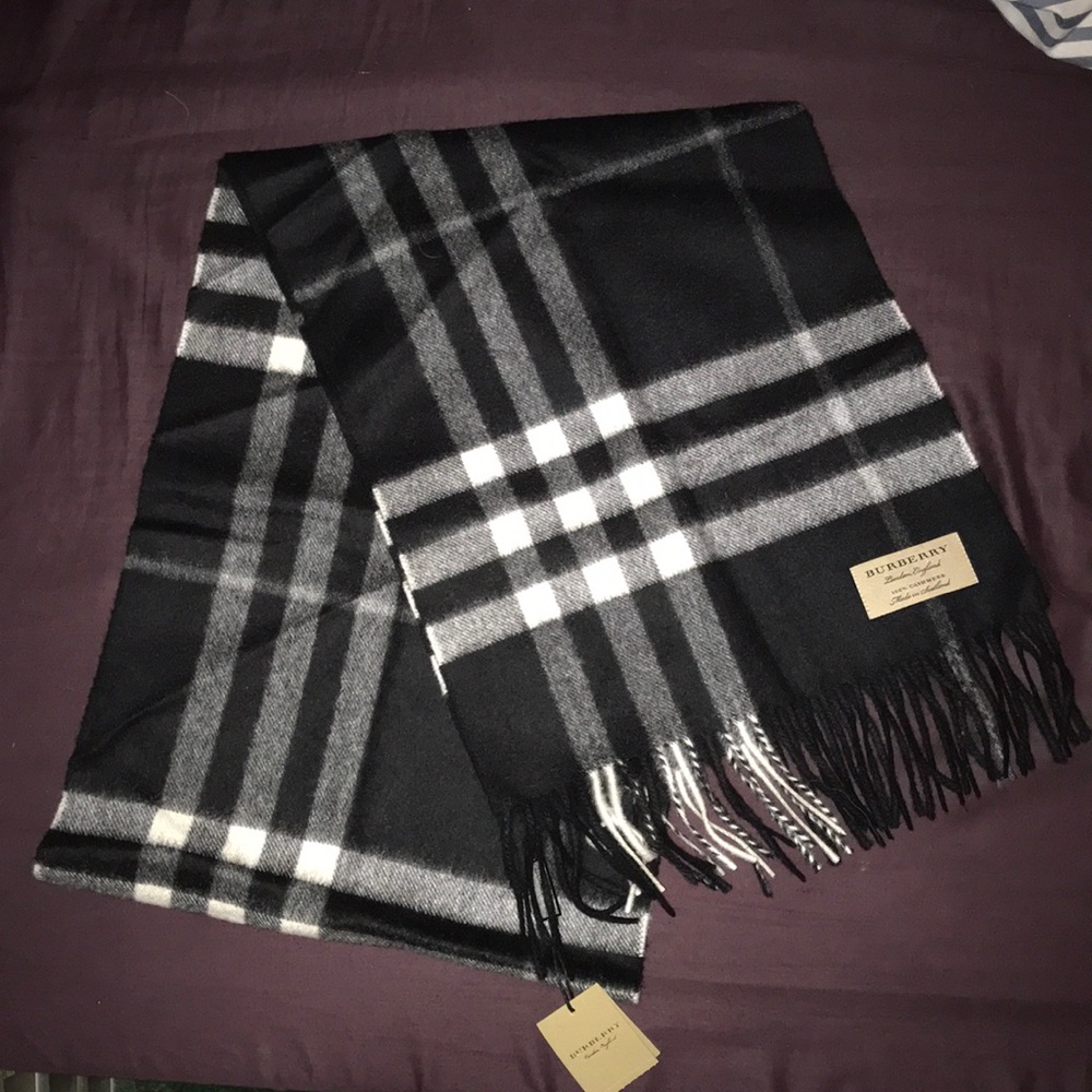 Black Burberry Scarf